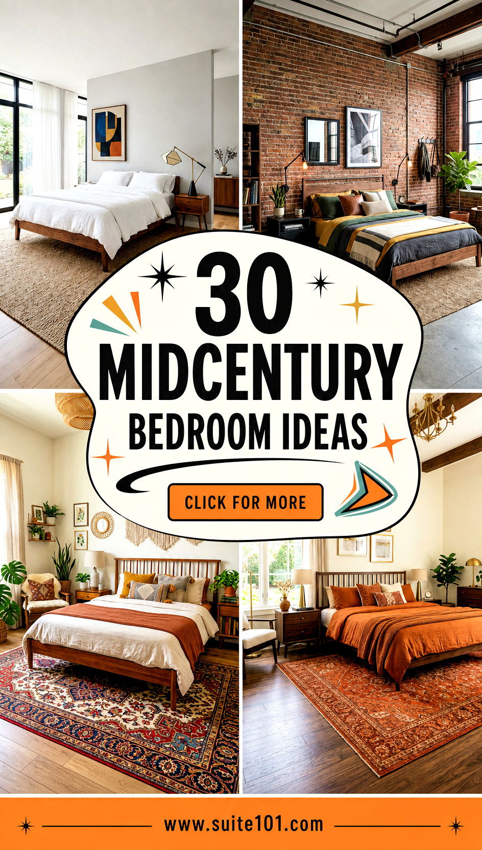 30 Midcentury Bedroom Ideas with Timeless Style and Warmth - 30 Midcentury Bedroom Ideas with Timeless Style and Warmth