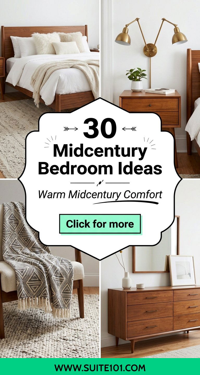 30 Midcentury Bedroom Ideas with Timeless Style and Warmth - 30 Midcentury Bedroom Ideas with Timeless Style and Warmth