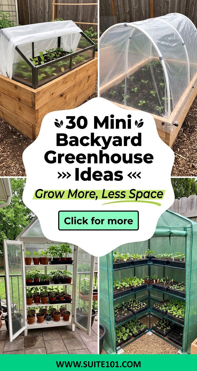 30 Mini Backyard Greenhouse Ideas to Grow More in Less Space - 30 Mini Backyard Greenhouse Ideas to Grow More in Less Space