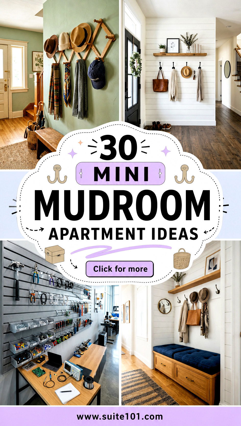 30 Mini Mudroom Apartment Ideas for Order in Small Entryways - 30 Mini Mudroom Apartment Ideas for Order in Small Entryways