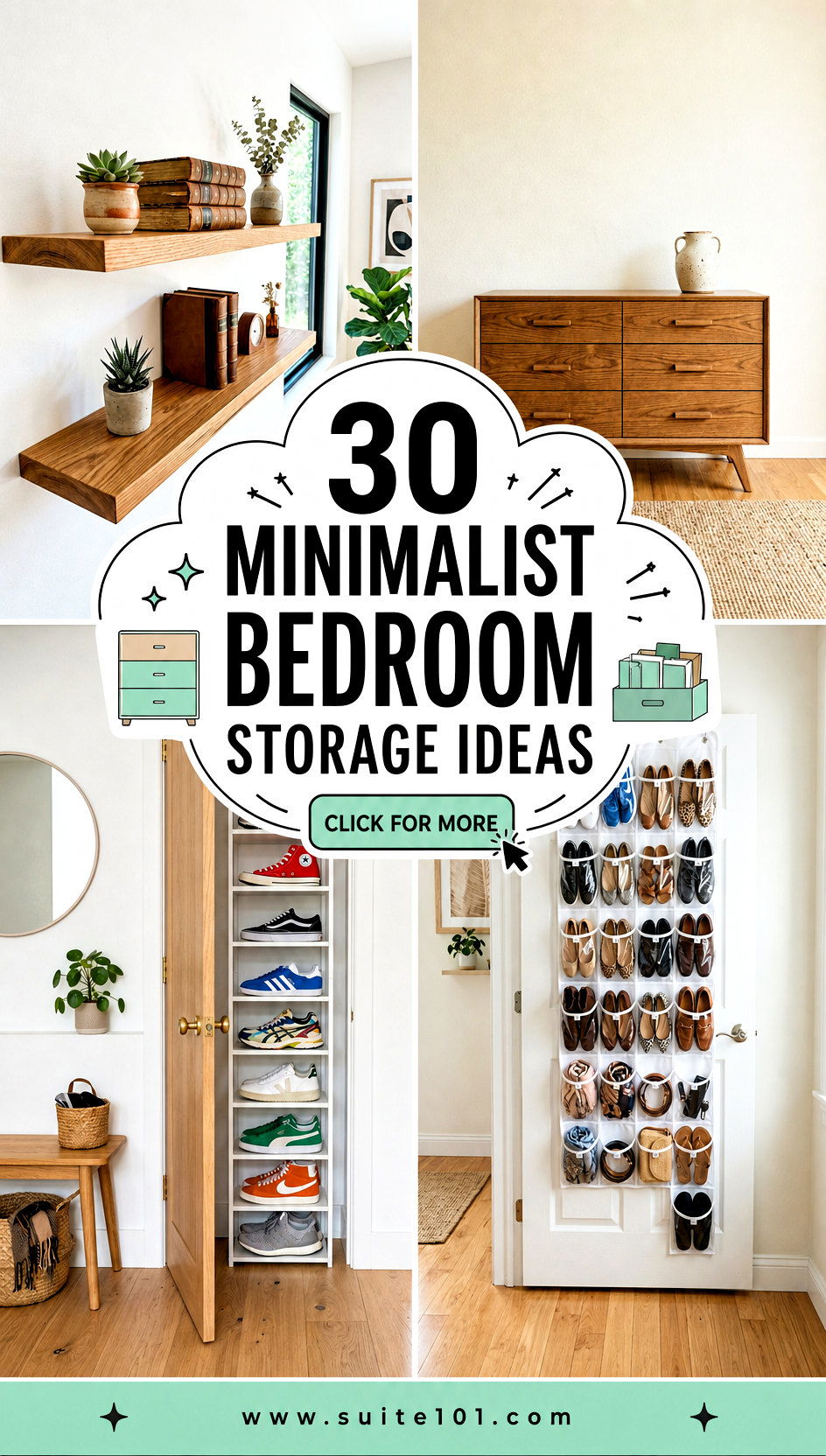 30 Minimalist Bedroom Storage Ideas to Tame Clutter Fast - 30 Minimalist Bedroom Storage Ideas to Tame Clutter Fast