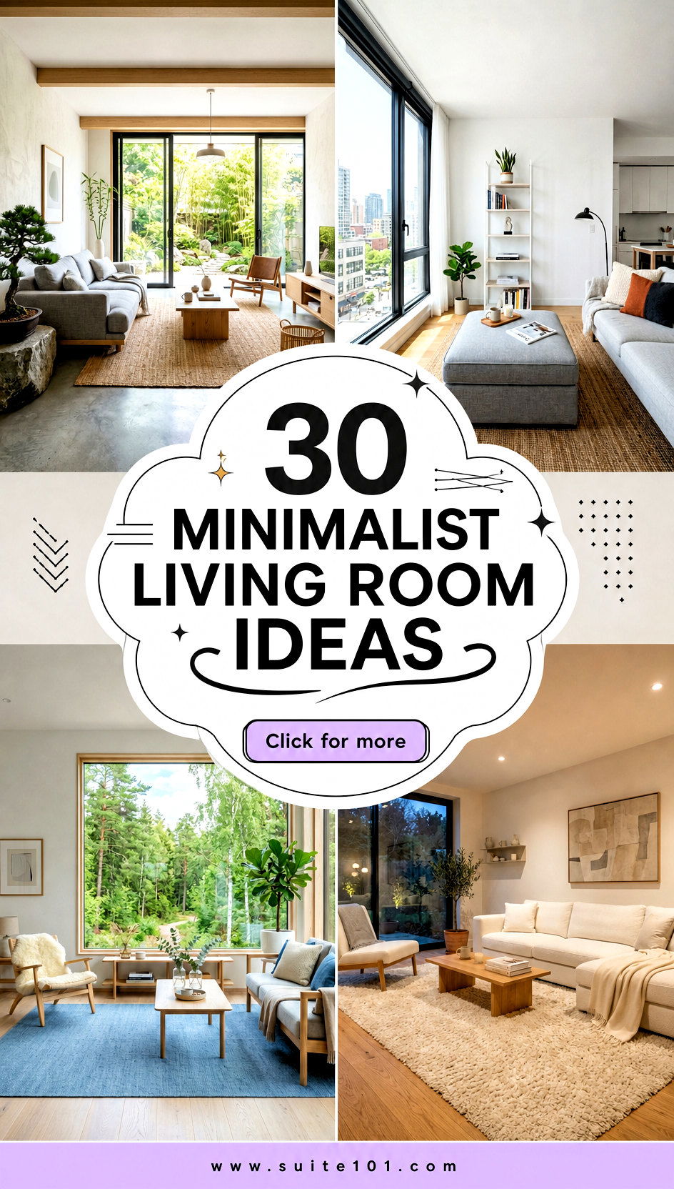 30 Minimalist Living Room Ideas for a Clean Cozy Modern Home - 30 Minimalist Living Room Ideas for a Clean, Cozy, Modern Home