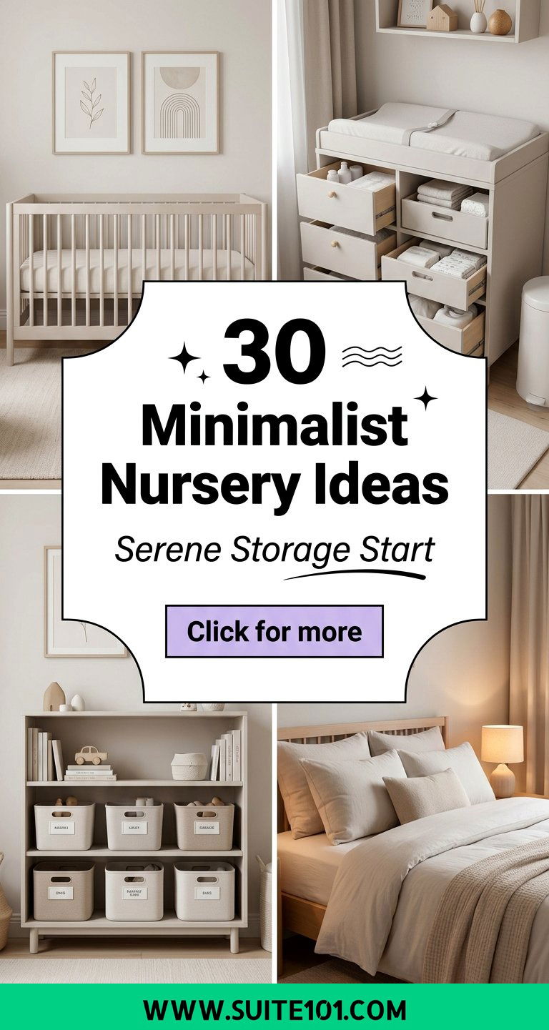 30 Minimalist Nursery Ideas for a Serene Start and Smart Storage - 30 Minimalist Nursery Ideas for a Serene Start and Smart Storage