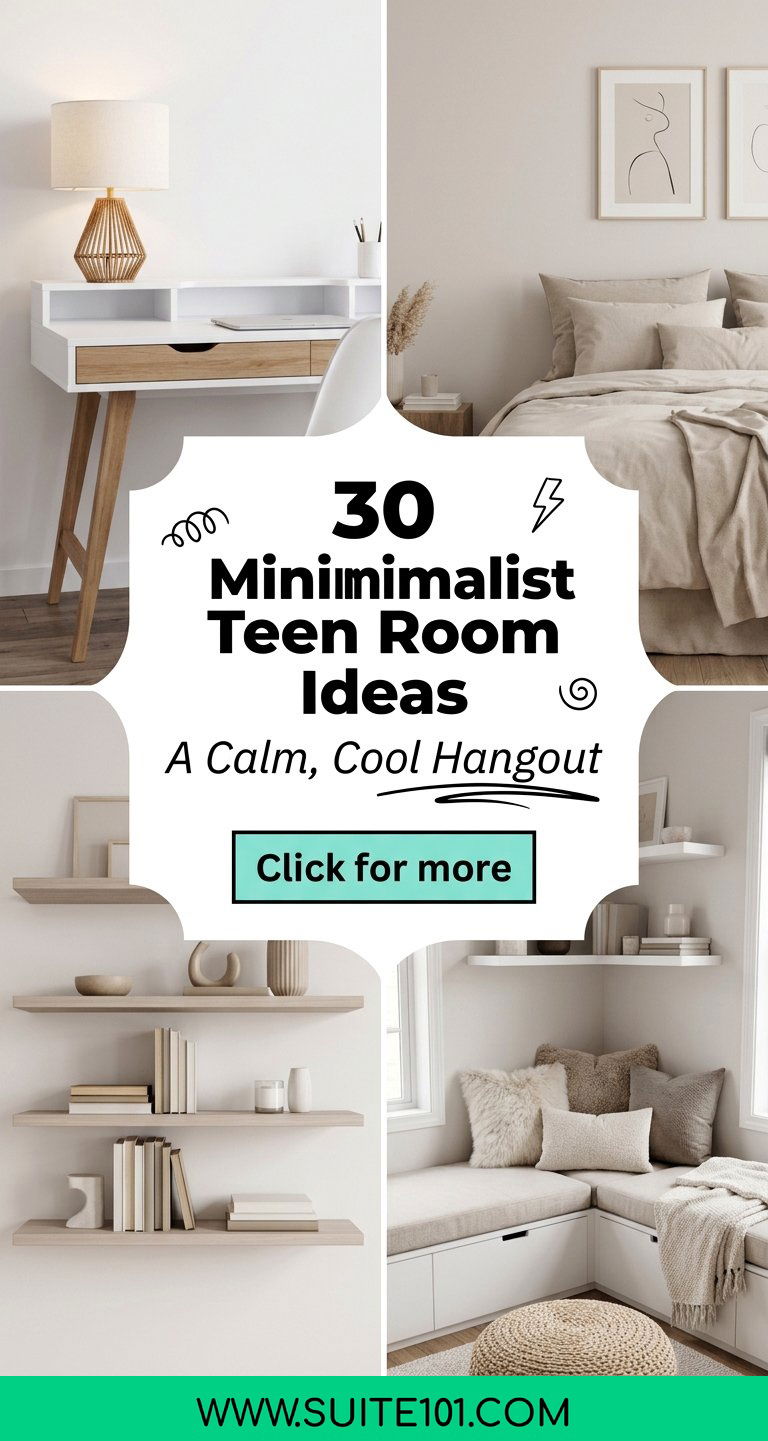 30 Minimalist Teen Room Ideas for a Calm Cool Hangout Space - 30 Minimalist Teen Room Ideas for a Calm, Cool Hangout Space