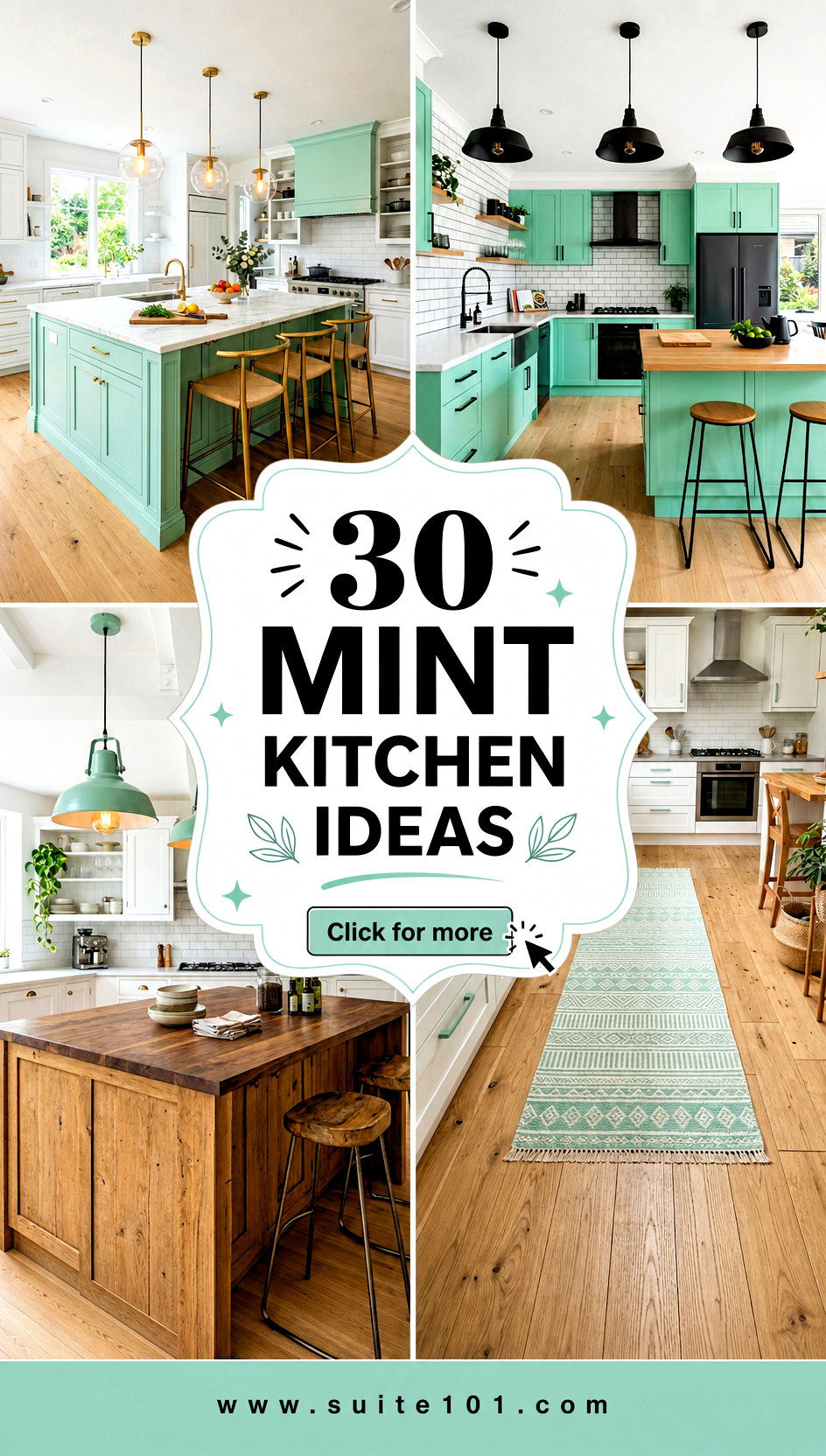 30 Mint Kitchen Ideas for a Fresh Bright Modern Kitchen - 30 Mint Kitchen Ideas for a Fresh, Bright, Modern Kitchen