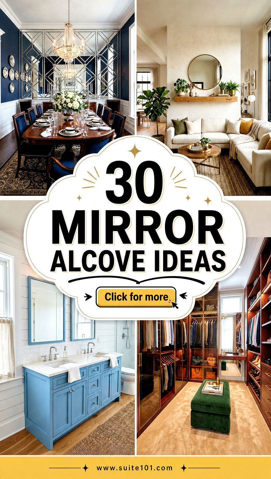 30 Mirror Alcove Ideas to Make Small Spaces Feel Bigger - 30 Mirror Alcove Ideas to Make Small Spaces Feel Bigger