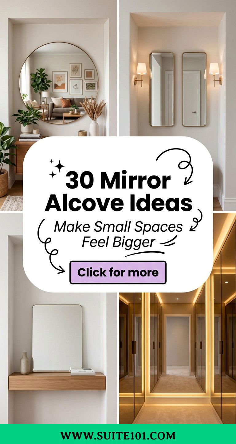 30 Mirror Alcove Ideas to Make Small Spaces Feel Bigger - 30 Mirror Alcove Ideas to Make Small Spaces Feel Bigger