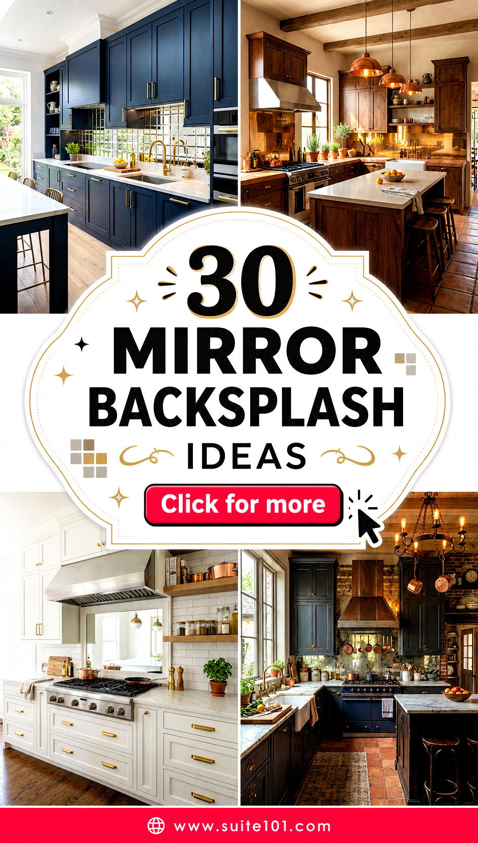 30 Mirror Backsplash Ideas to Brighten Kitchens Instantly - 30 Mirror Backsplash Ideas to Brighten Kitchens Instantly