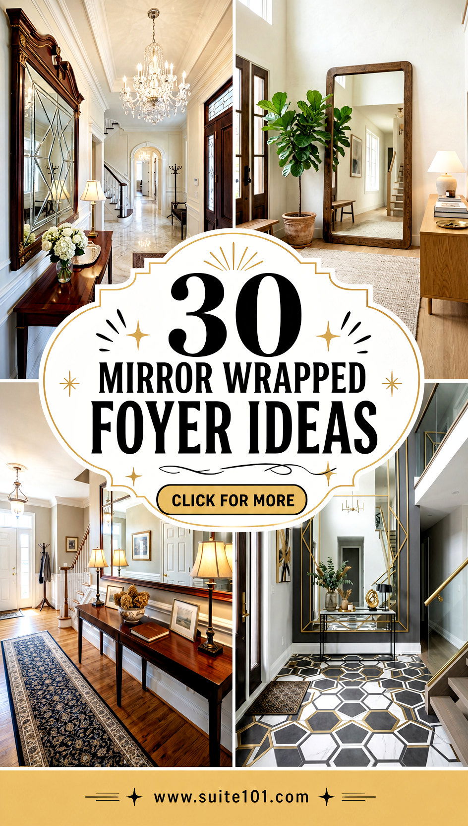 30 Mirror Wrapped Foyer Ideas for a Brighter First Impression - 30 Mirror Wrapped Foyer Ideas for a Brighter First Impression