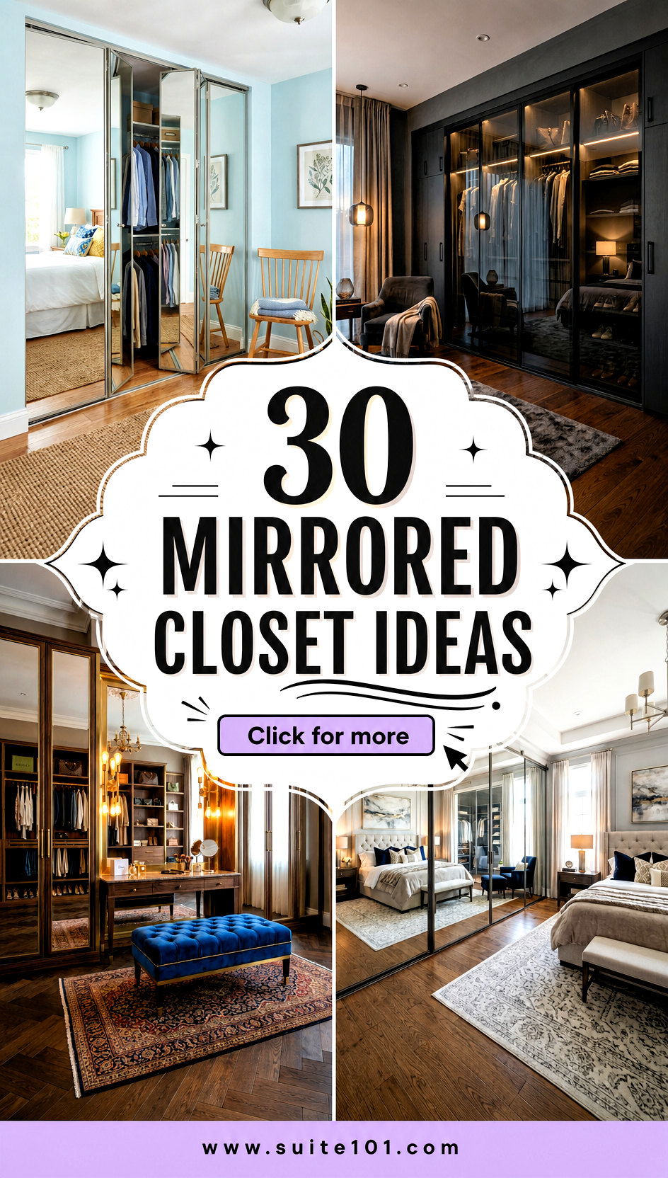 30 Mirrored Closet Ideas to Add Light Space and Style - 30 Mirrored Closet Ideas to Add Light, Space, and Style