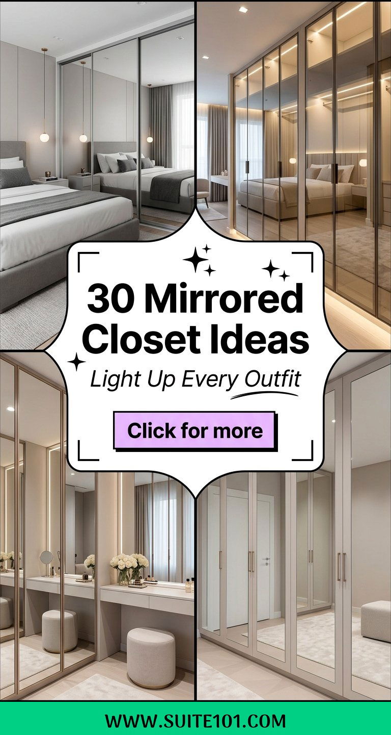 30 Mirrored Closet Ideas to Add Light Space and Style - 30 Mirrored Closet Ideas to Add Light, Space, and Style