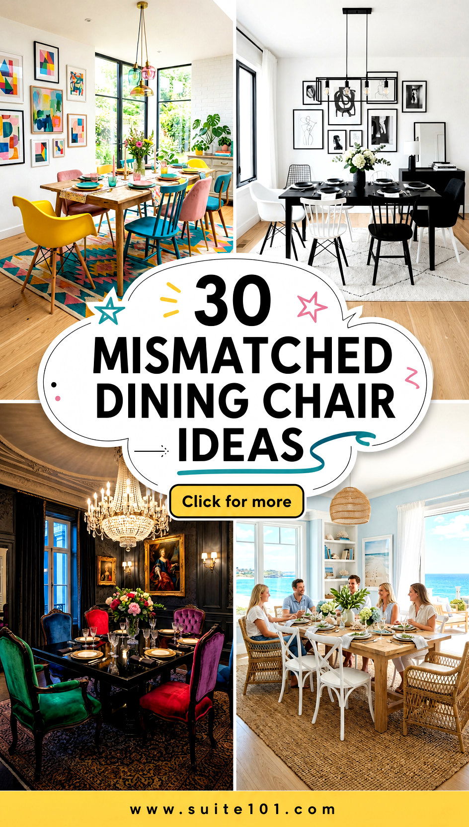 30 Mismatched Dining Chair Ideas That Look Designer Chic - 30 Mismatched Dining Chair Ideas That Look Designer Chic
