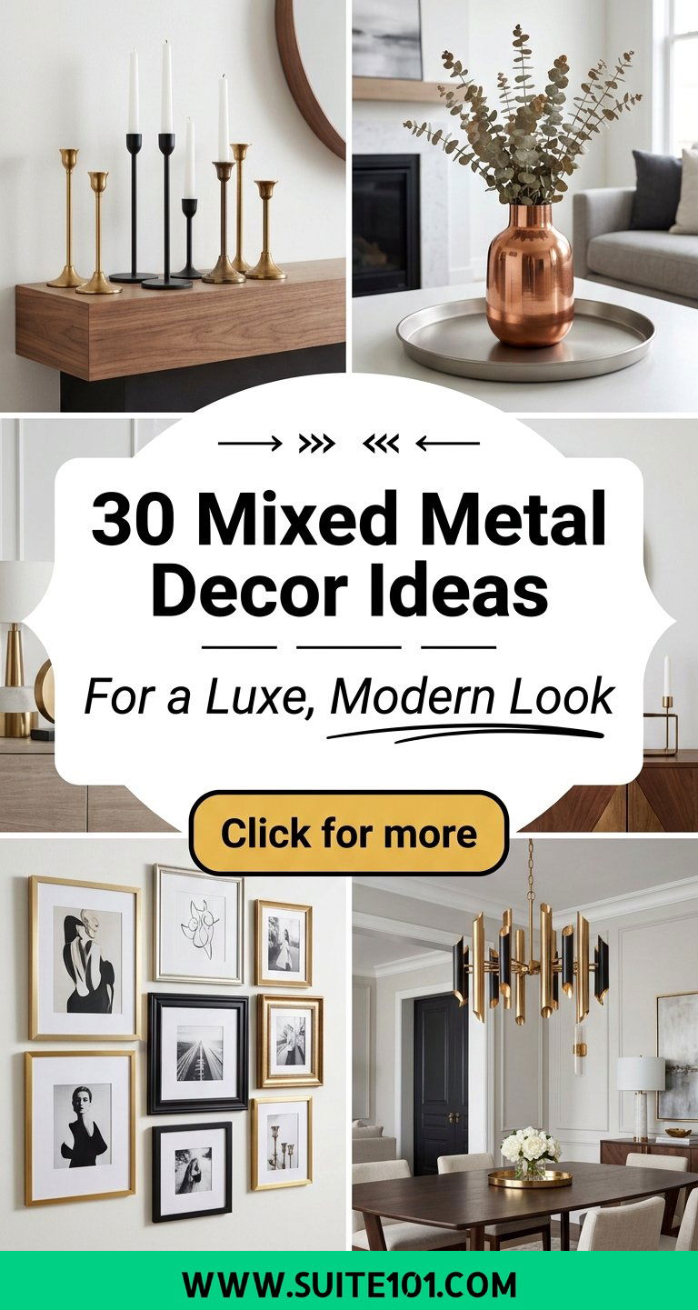30 Mixed Metal Decor Ideas for a Luxe Modern Look Today - 30 Mixed Metal Decor Ideas for a Luxe, Modern Look Today