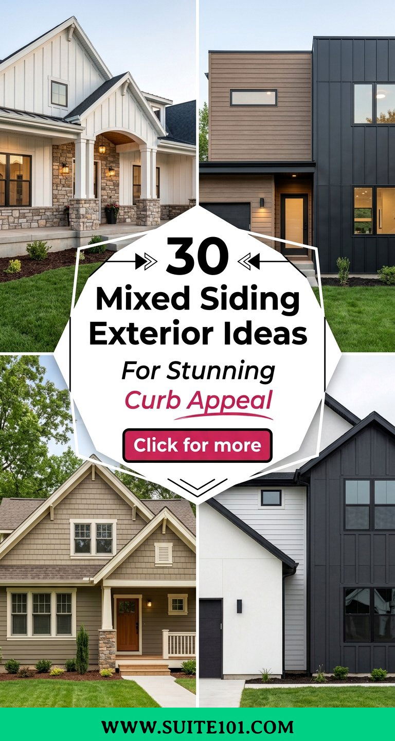 30 Mixed Siding Exterior Ideas for Stunning Curb Appeal - 30 Mixed Siding Exterior Ideas for Stunning Curb Appeal