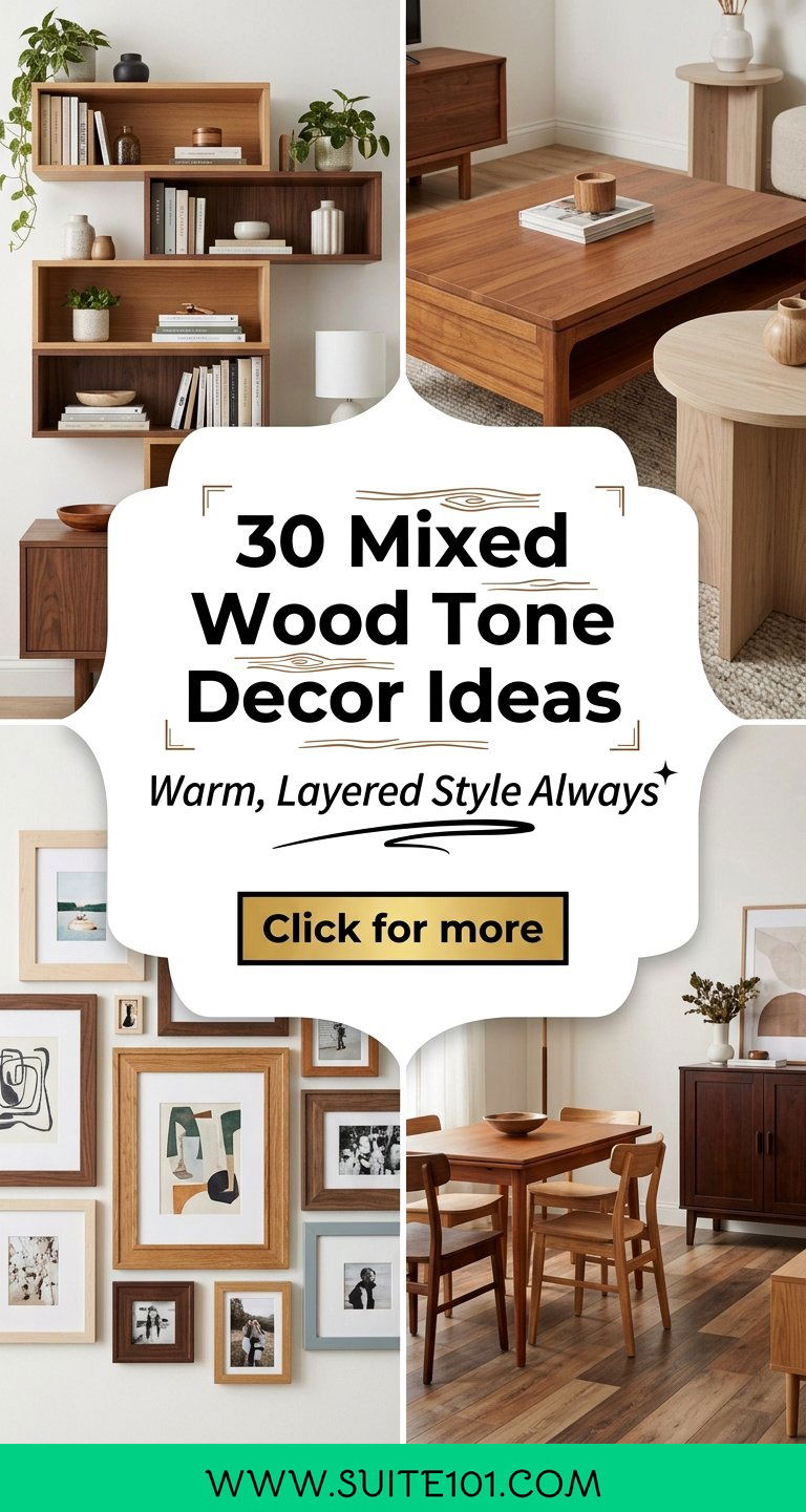 30 Mixed Wood Tone Decor Ideas for Warm Layered Style Always - 30 Mixed Wood Tone Decor Ideas for Warm, Layered Style Always