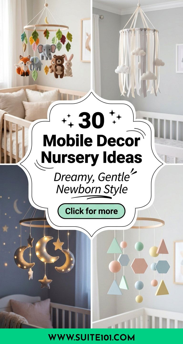 30 Mobile Decor Nursery Ideas for Dreamy Gentle Newborn Style - 30 Mobile Decor Nursery Ideas for Dreamy, Gentle Newborn Style