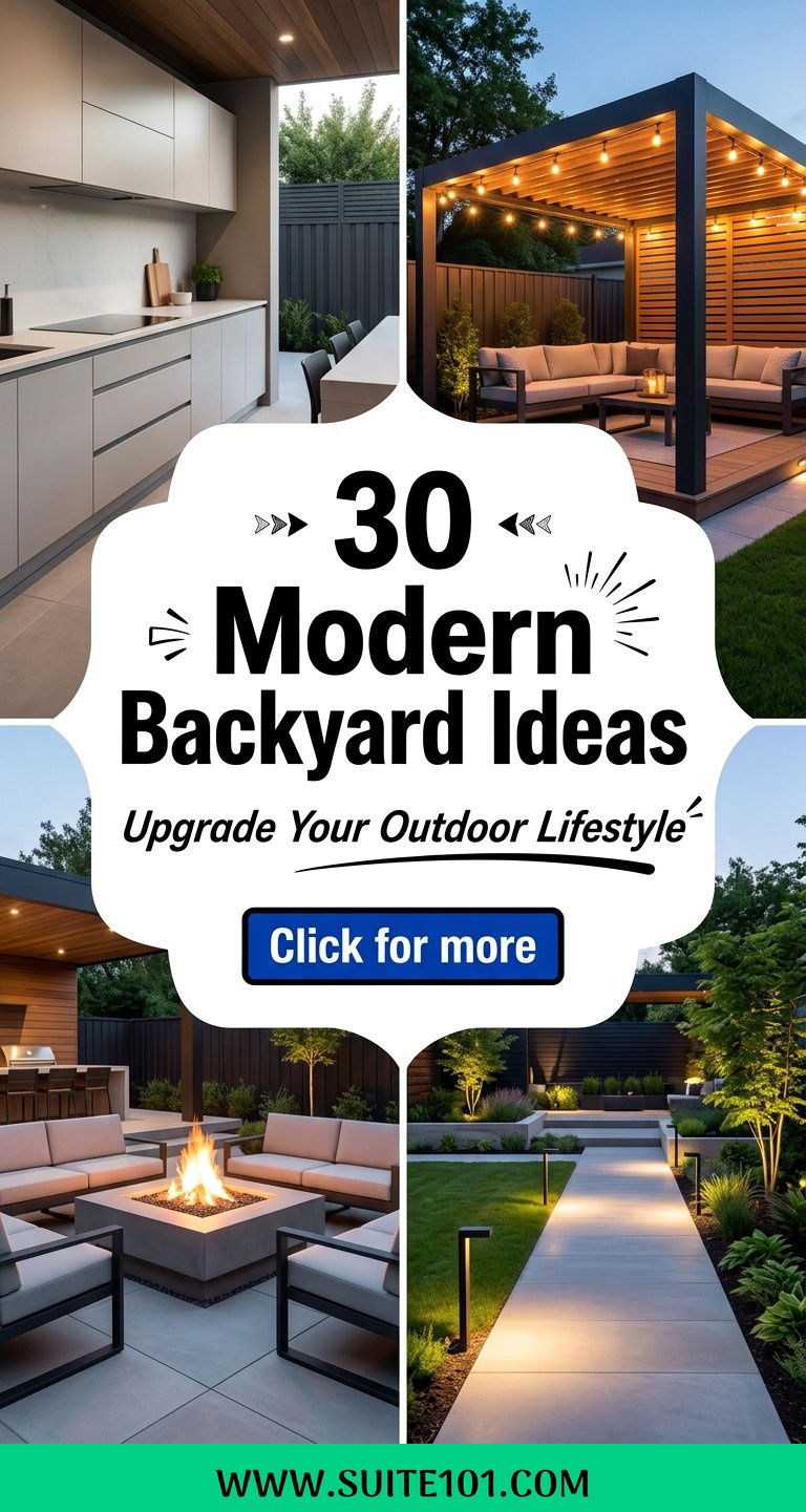 30 Modern Backyard Ideas to Upgrade Your Outdoor Lifestyle - 30 Modern Backyard Ideas to Upgrade Your Outdoor Lifestyle