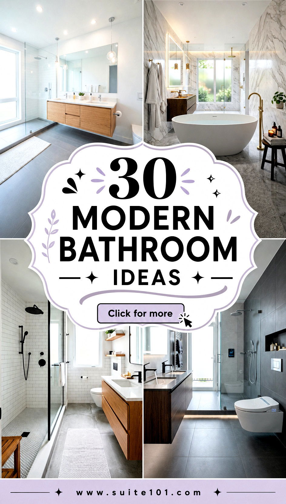 30 Modern Bathroom Ideas for Spa-Style Comfort and Clean Lines - 30 Modern Bathroom Ideas for Spa-Style Comfort and Clean Lines