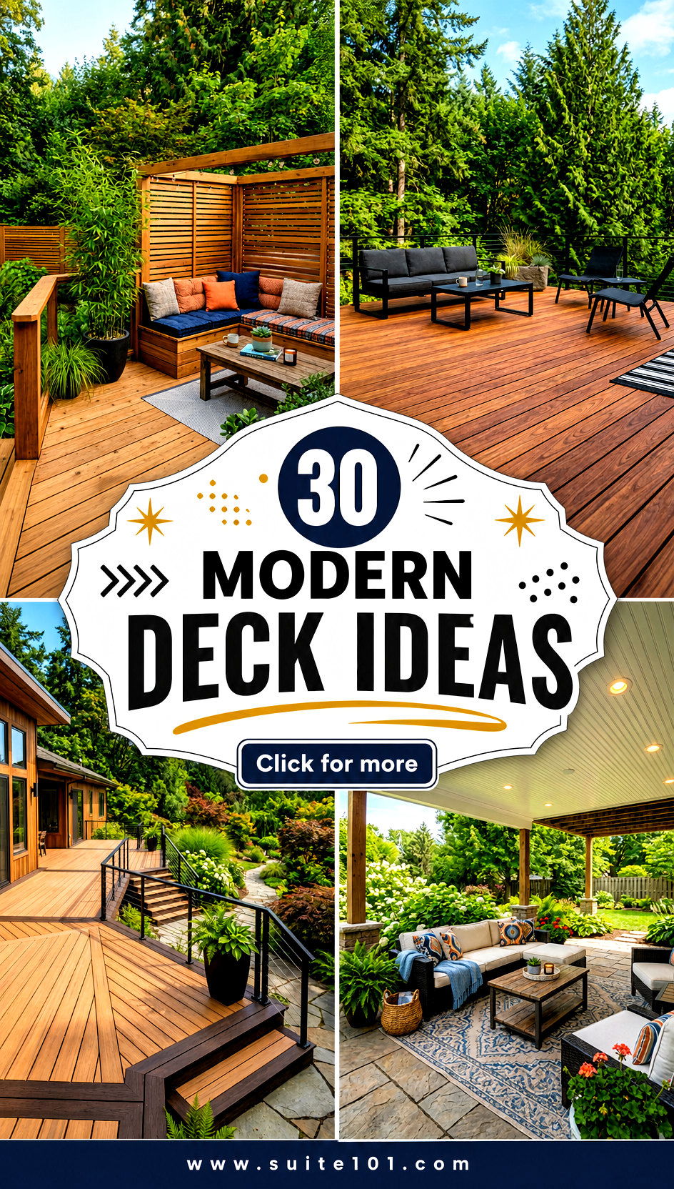 30 Modern Deck Ideas for Sleek Outdoor Entertaining Spaces - 30 Modern Deck Ideas for Sleek Outdoor Entertaining Spaces