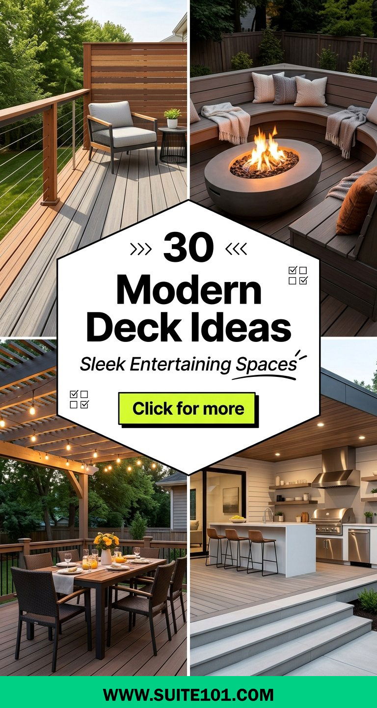 30 Modern Deck Ideas for Sleek Outdoor Entertaining Spaces - 30 Modern Deck Ideas for Sleek Outdoor Entertaining Spaces