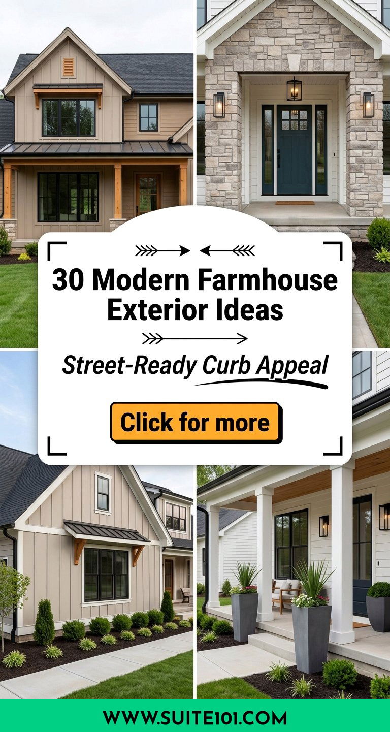 30 Modern Farmhouse Exterior Ideas for Street-Ready Curb Appeal - 30 Modern Farmhouse Exterior Ideas for Street-Ready Curb Appeal
