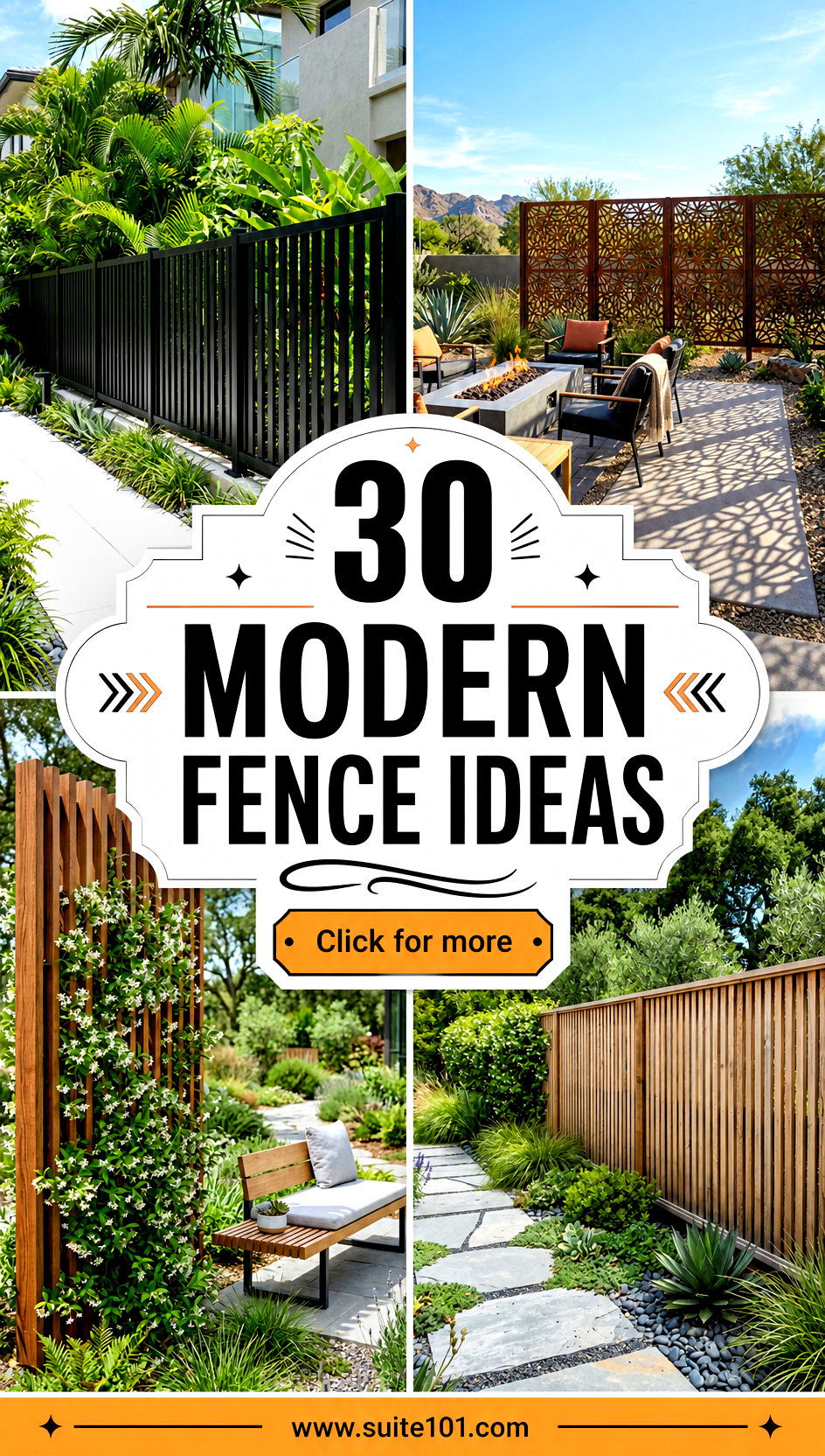 30 Modern Fence Ideas for a Sleek Secure Backyard Upgrade - 30 Modern Fence Ideas for a Sleek, Secure Backyard Upgrade