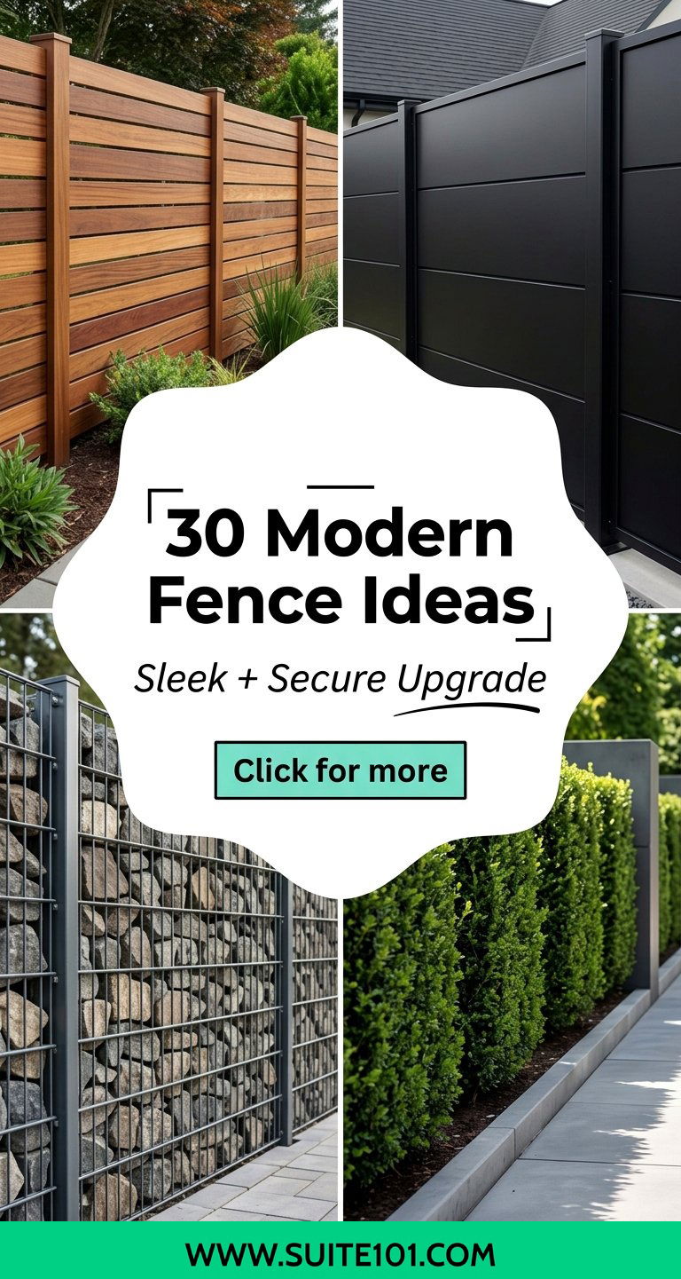 30 Modern Fence Ideas for a Sleek Secure Backyard Upgrade - 30 Modern Fence Ideas for a Sleek, Secure Backyard Upgrade