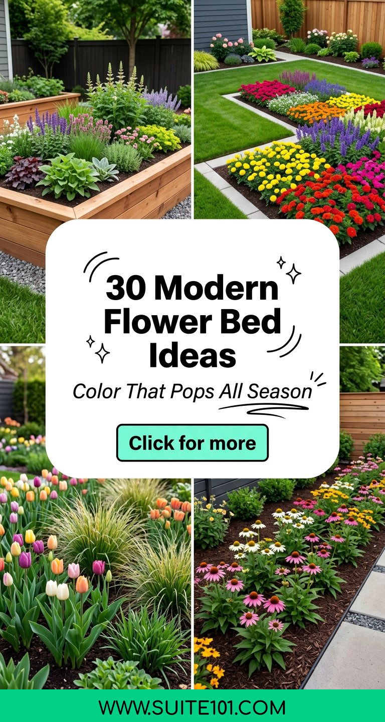 30 Modern Flower Bed Ideas for Color That Pops All Season - 30 Modern Flower Bed Ideas for Color That Pops All Season