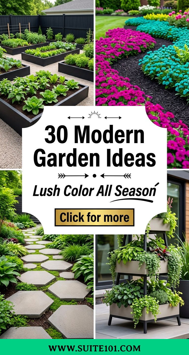 30 Modern Garden Ideas for Lush Color All Season Effortlessly - 30 Modern Garden Ideas for Lush Color All Season, Effortlessly