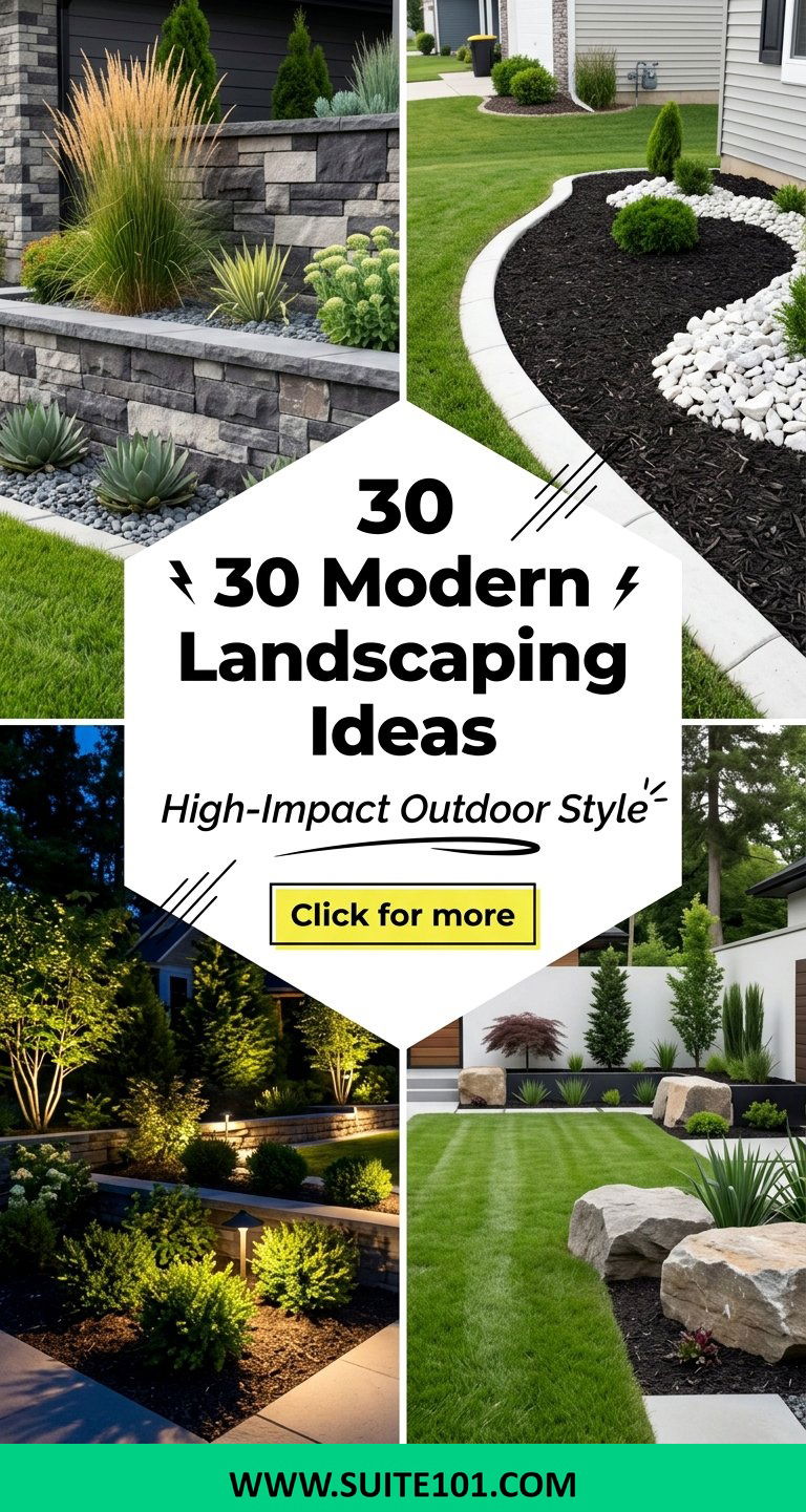 30 Modern Landscaping Ideas for High-Impact Outdoor Style - 30 Modern Landscaping Ideas for High-Impact Outdoor Style