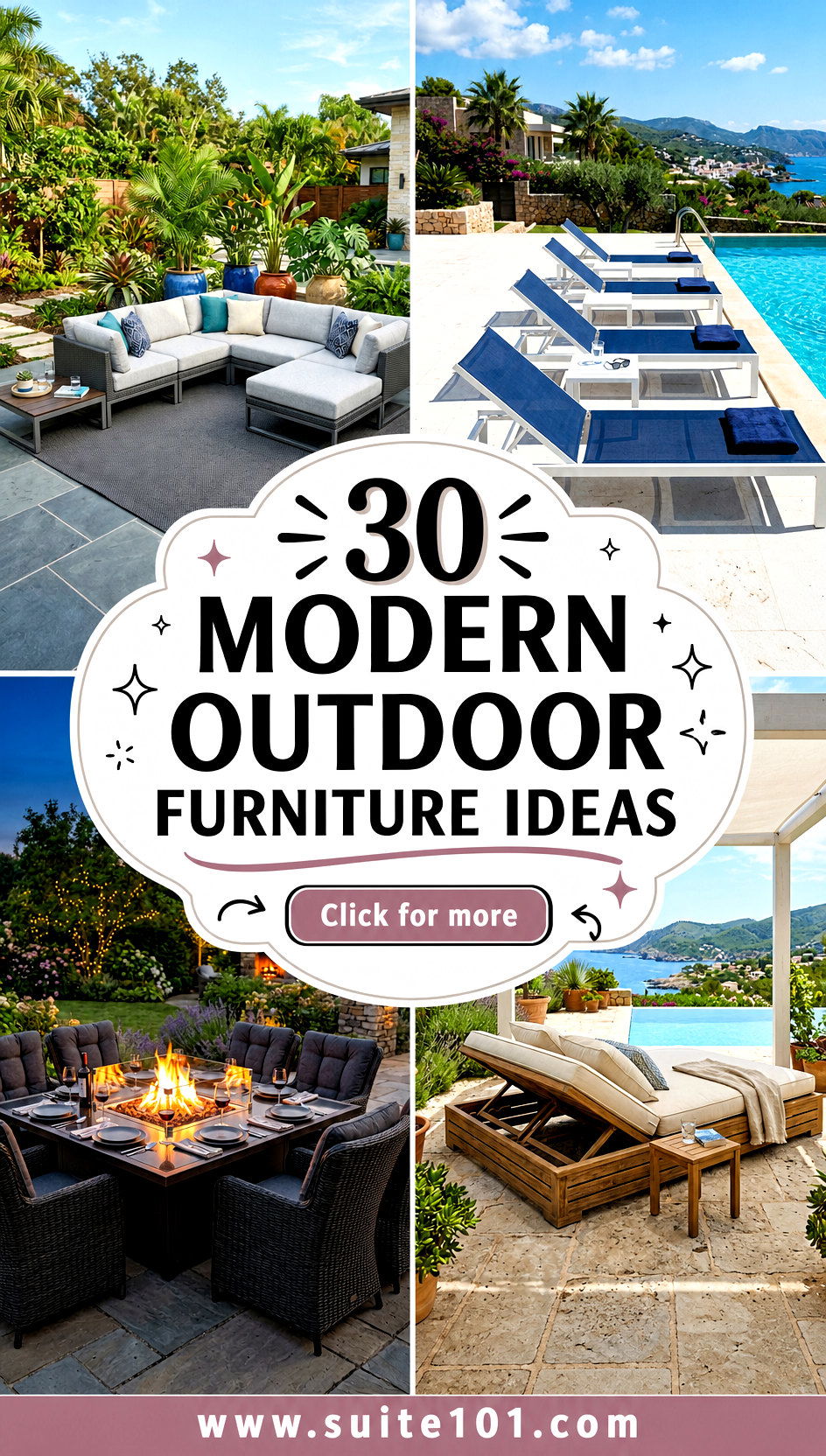 30 Modern Outdoor Furniture Ideas to Create a Comfort Zone - 30 Modern Outdoor Furniture Ideas to Create a Comfort Zone