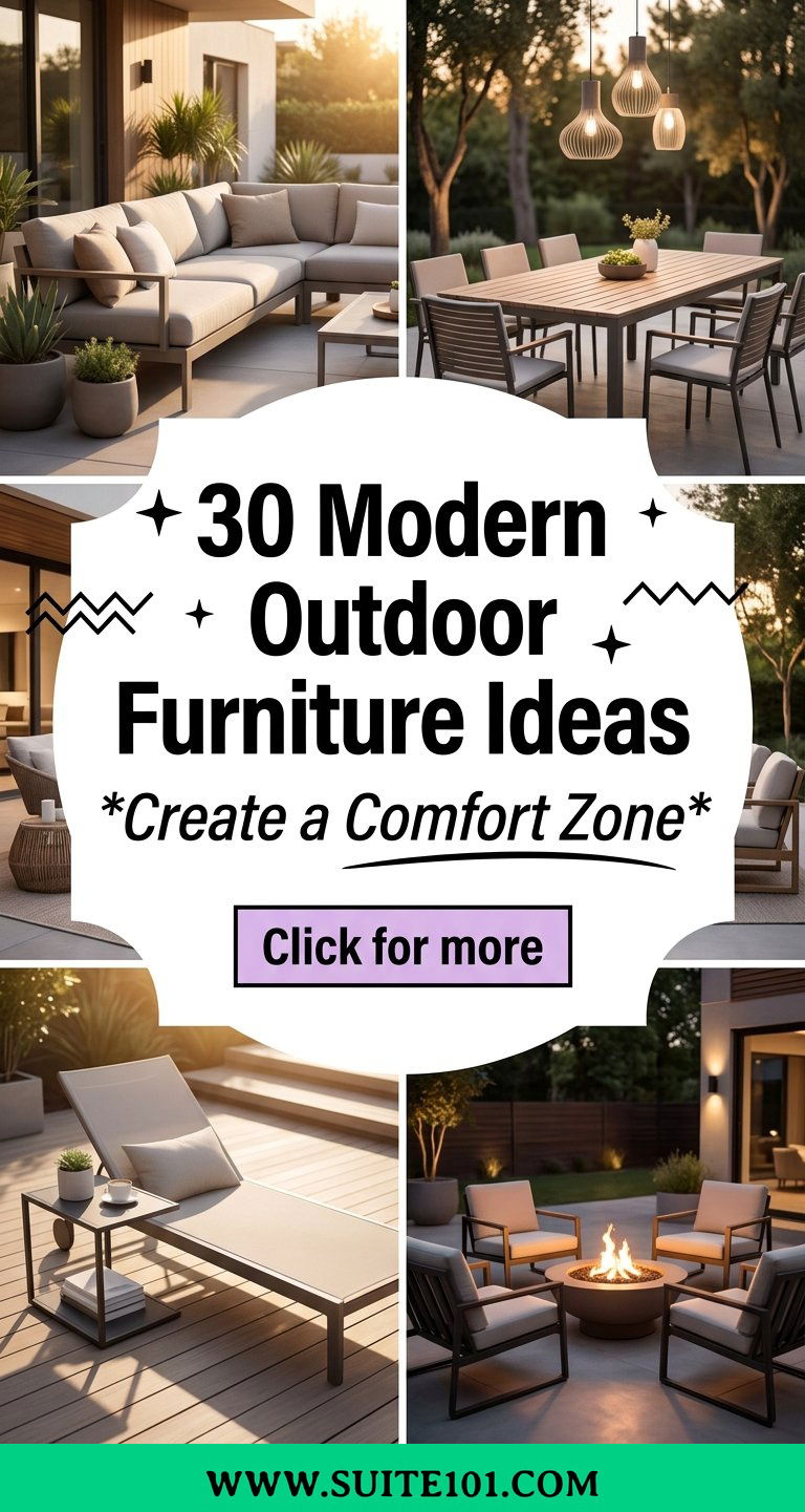 30 Modern Outdoor Furniture Ideas to Create a Comfort Zone - 30 Modern Outdoor Furniture Ideas to Create a Comfort Zone