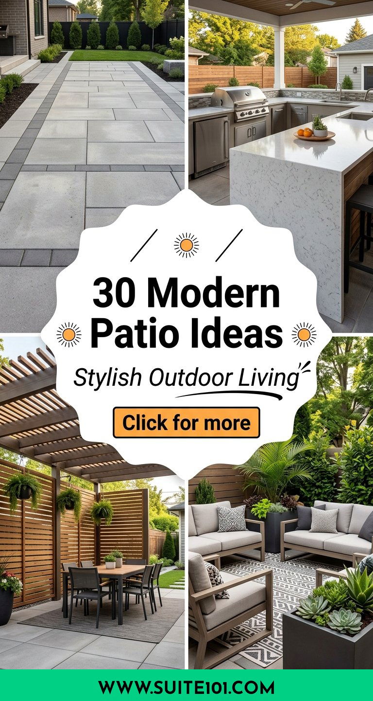 30 Modern Patio Ideas for Stylish Outdoor Living Spaces - 30 Modern Patio Ideas for Stylish Outdoor Living Spaces