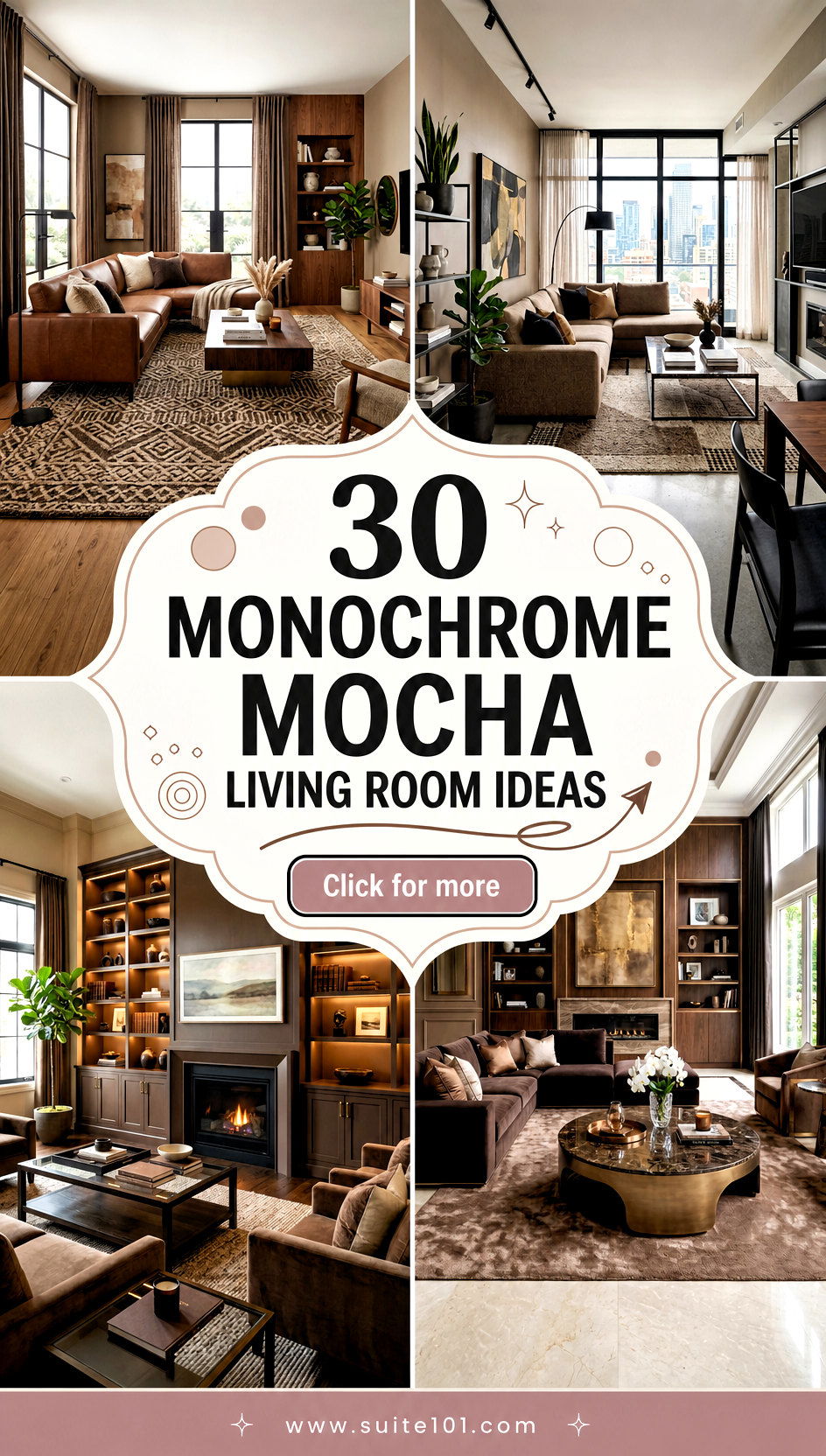 30 Monochrome Mocha Living Room Ideas for Elegant Depth and Calm - 30 Monochrome Mocha Living Room Ideas for Elegant Depth & Calm