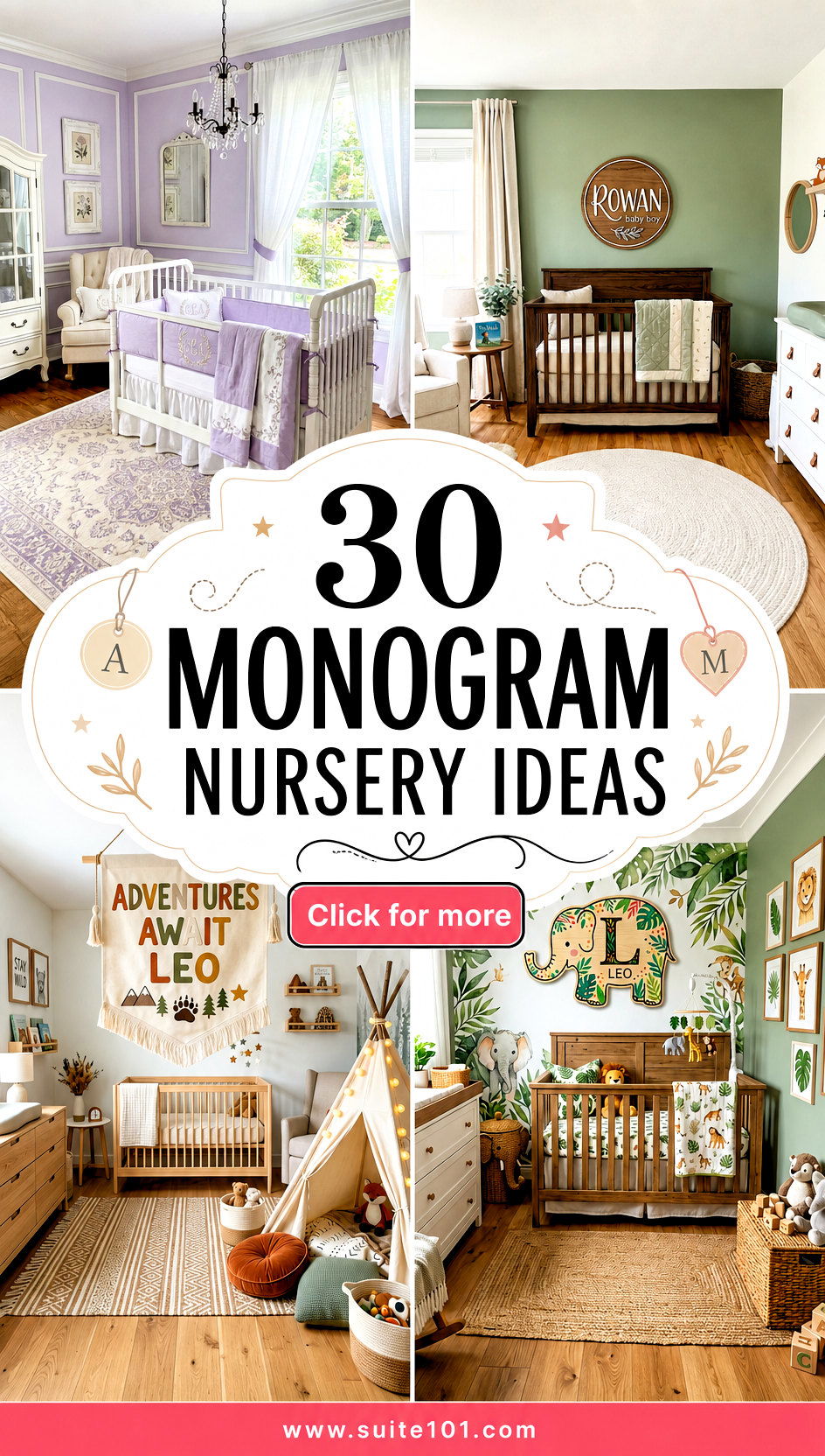30 Monogram Nursery Ideas Add Personal Style to Any Baby Room - 30 Monogram Nursery Ideas: Add Personal Style to Any Baby Room
