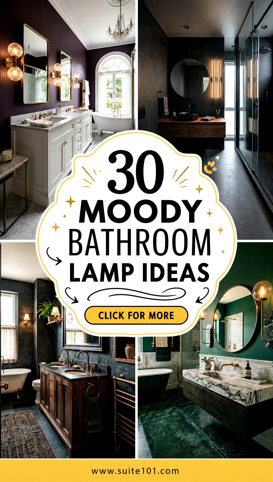 30 Moody Bathroom Lamp Ideas for Warm Light and Relaxing Nights - 30 Moody Bathroom Lamp Ideas for Warm Light and Relaxing Nights