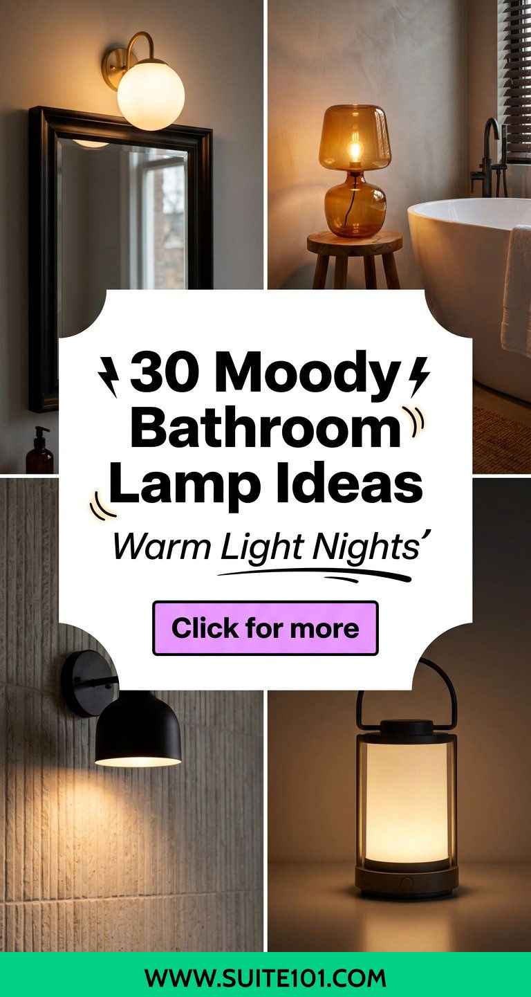 30 Moody Bathroom Lamp Ideas for Warm Light and Relaxing Nights - 30 Moody Bathroom Lamp Ideas for Warm Light and Relaxing Nights