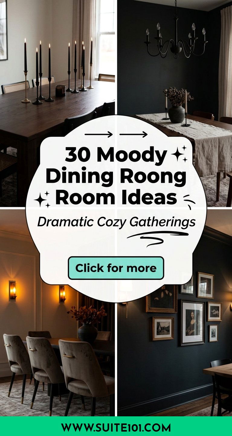 30 Moody Dining Room Ideas for Dramatic Cozy Gatherings - 30 Moody Dining Room Ideas for Dramatic, Cozy Gatherings