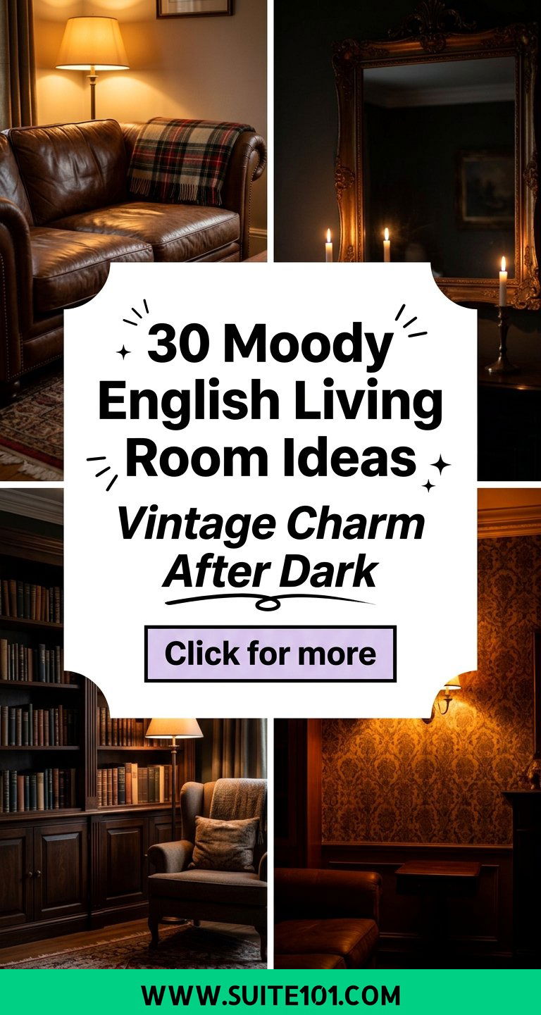 30 Moody English Living Room Ideas for Vintage Charm After Dark - 30 Moody English Living Room Ideas for Vintage Charm After Dark