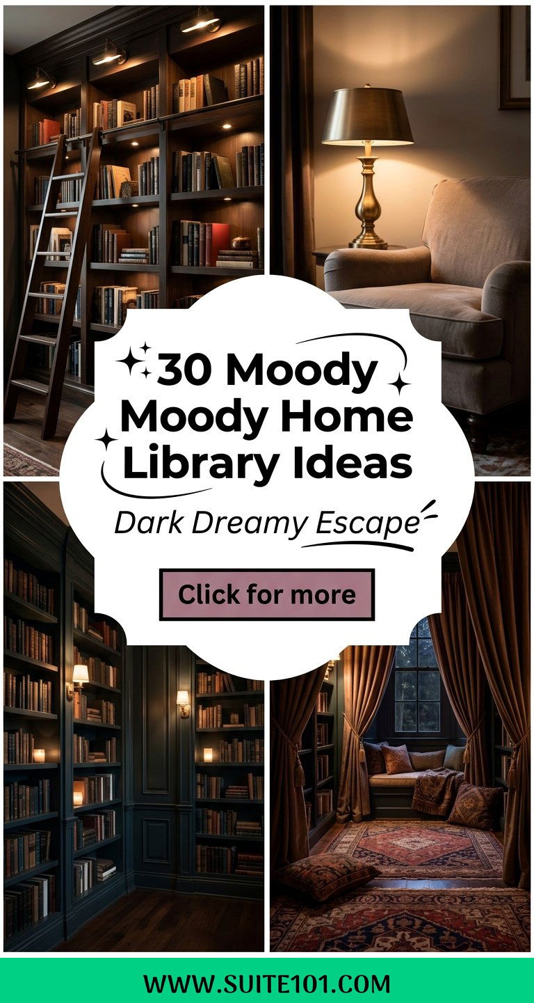 30 Moody Home Library Ideas for a Dark Dreamy Reading Escape - 30 Moody Home Library Ideas for a Dark, Dreamy Reading Escape