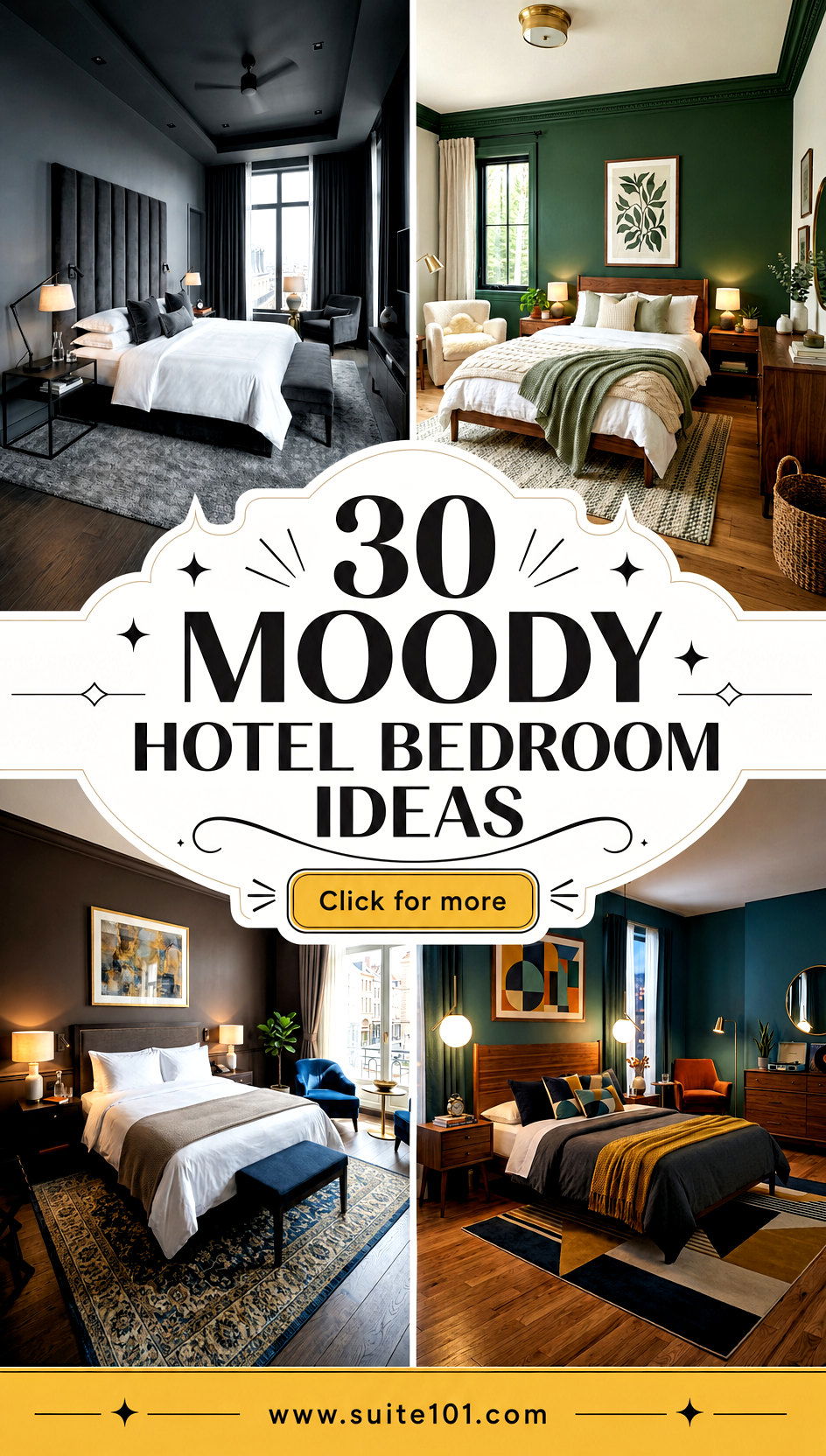 30 Moody Hotel Bedroom Ideas for a Luxe Sleep-Ready Vibe - 30 Moody Hotel Bedroom Ideas for a Luxe, Sleep-Ready Vibe