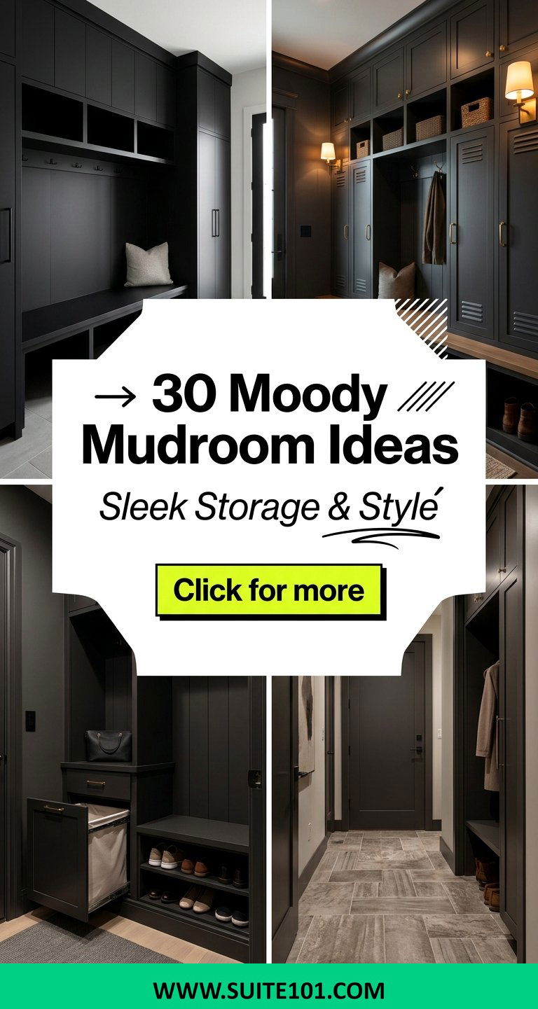 30 Moody Mudroom Ideas for Sleek Storage and Style Boost - 30 Moody Mudroom Ideas for Sleek Storage and Style Boost