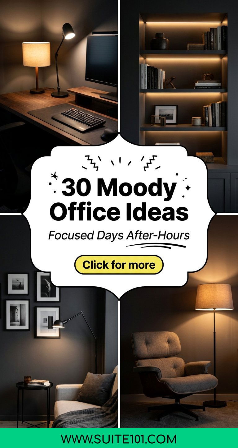 30 Moody Office Ideas for Focused Days and After-Hours Style - 30 Moody Office Ideas for Focused Days and After-Hours Style