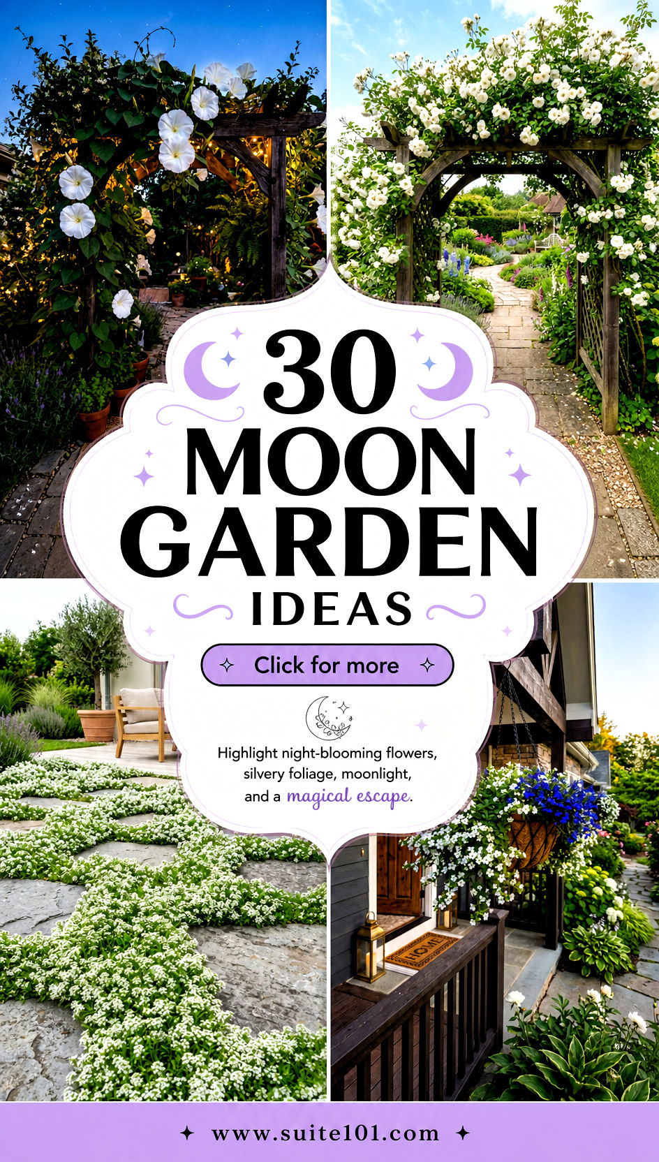 30 Moon Garden Ideas to Create a Night-Blooming Magical Escape - 30 Moon Garden Ideas to Create a Night-Blooming Magical Escape