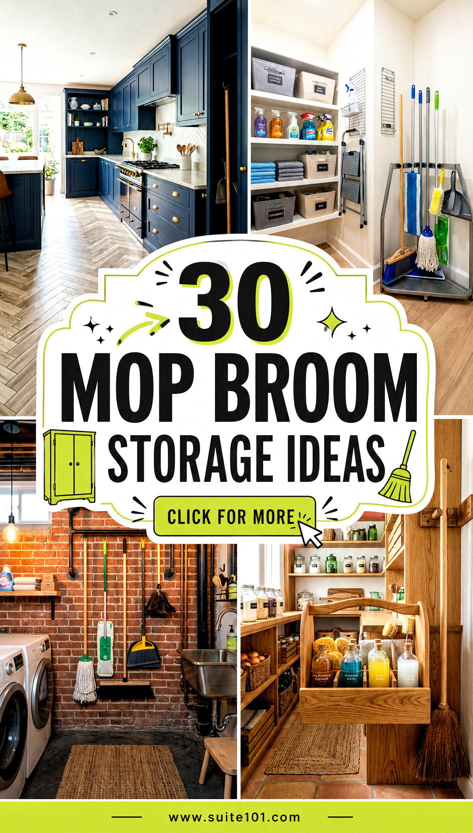 30 Mop Broom Storage Ideas Space-Saving Solutions for Home - 30 Mop Broom Storage Ideas: Space-Saving Solutions for Home