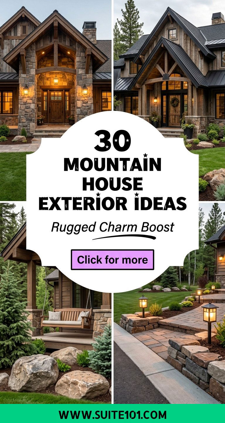 30 Mountain House Exterior Ideas for Rugged Curb Appeal and Charm - 30 Mountain House Exterior Ideas for Rugged Curb Appeal and Charm