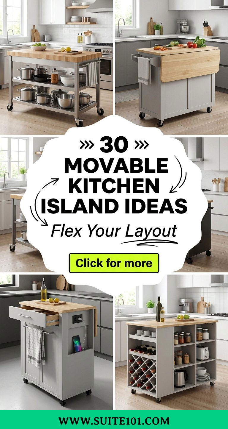 30 Movable Kitchen Island Ideas Flex Your Layout With Storage - 30 Movable Kitchen Island Ideas: Flex Your Layout With Storage