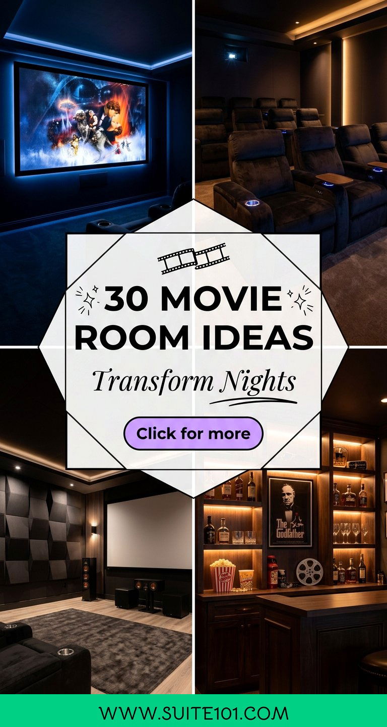 30 Movie Room Ideas Transform Nights With Home Theater Vibes - 30 Movie Room Ideas: Transform Nights With Home Theater Vibes