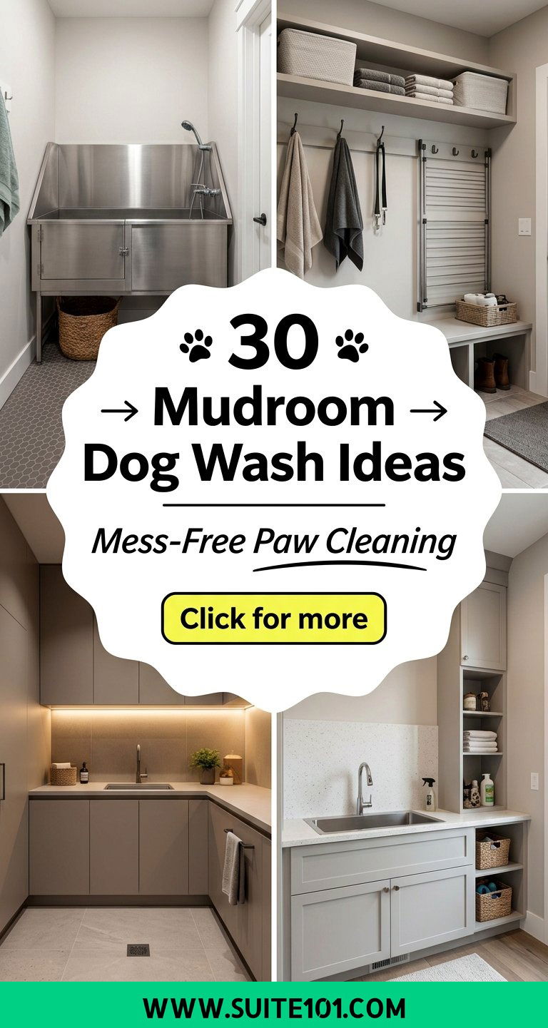30 Mudroom Dog Wash Ideas for Mess-Free Paw Cleaning Made Easy - 30 Mudroom Dog Wash Ideas for Mess-Free Paw Cleaning Made Easy