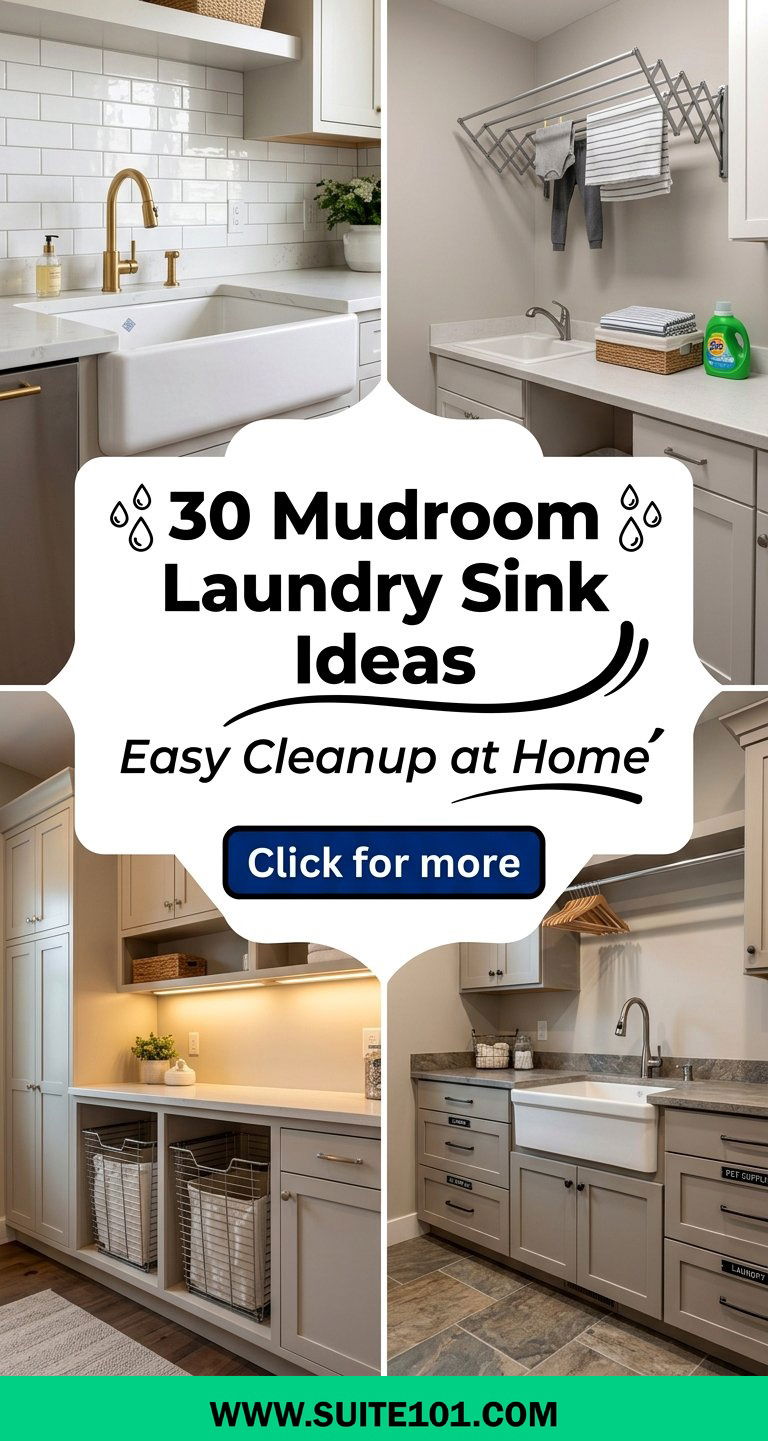 30 Mudroom Laundry Sink Ideas for Easy Cleanup at Home Plus - 30 Mudroom Laundry Sink Ideas for Easy Cleanup at Home Plus